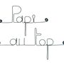 Other wall decoration - Wire Wall Decoration\" Grandpa at the top\ "” - to pin - BIJOUX DE MUR