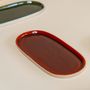 Platter and bowls - Tray ellipse stoneware - KINTA