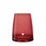 Glass - Vispera Rosal colored cocktail glass with Serce engraving - 1 piece 320 ml - PEKALLA CRISTAL GLASS