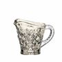 Crystal ware - Mokka crystal set sugar bowl - creamer and tray - 3 pieces - PEKALLA CRISTAL GLASS