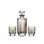 Cristallerie - Linea Mokka Ensemble Carafe + Verres en cristal à whisky - 2 pièces - PEKALLA CRISTAL GLASS