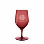 Glass - Vispera Rosal colored beer glass with logo engraving - 1 piece 450 ml - PEKALLA CRISTAL GLASS