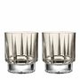 Cristallerie - Linea Mokka Verres en cristal à whisky - 2 pièces 300 ml - PEKALLA CRISTAL GLASS