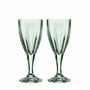 Crystal ware - Malachit Crystal Wine Glasses with Name Engraving - 2 Pieces 220 ml - PEKALLA CRISTAL GLASS