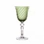 Glass - Gratia Olive Crystal Wine Glasses - 6 Pieces 170ml - PEKALLA CRISTAL GLASS