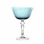 Glass - GRATIA Aqua crystal champagne glasses - 6 pieces 180 ml - PEKALLA CRISTAL GLASS