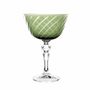 Glass - Gratia Olive Crystal Champagne Glasses - 6 Pieces 180ml - PEKALLA CRISTAL GLASS