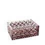 Crystal ware - Crystal jewelry box with a slate wooden lid - PEKALLA CRISTAL GLASS