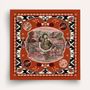 Scarves - Silk Scarf 70 - Dusty West - Brick - ANTAN CREATIONS
