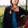 Scarves - Silk Scarf 70 - Dusty West - Brick - ANTAN CREATIONS