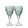 Crystal ware - Vaso II Modern Crystal Wine Glasses Malachit - 2 pieces 300 ml - PEKALLA CRISTAL GLASS