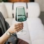 Glass - Vida Malachit Colored Wine Glass - 6 pieces 400 ml - PEKALLA CRISTAL GLASS