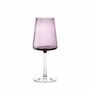 Glass - Vida Slate Colored Wine Glass - 6 pieces 400 ml - PEKALLA CRISTAL GLASS