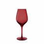 Glass - Vispera Colored Wine Glass Rubin - 6 pieces 480 ml - PEKALLA CRISTAL GLASS