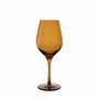 Crystal ware - Vispera Amber Colored Wine Glass - 6 pieces 480 ml - PEKALLA CRISTAL GLASS