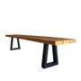 Bancs - Banc avec pieds en fer, naturel, 280 - BAZAR BIZAR LIVING