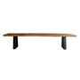 Bancs - Banc avec pieds en fer, naturel, 280 - BAZAR BIZAR LIVING