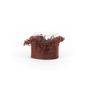 Bougeoirs et photophores - Oh My Gee - Bougeoir en velours bordeaux - S - BAZAR BIZAR LIVING