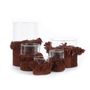 Bougeoirs et photophores - Oh My Gee - Bougeoir en velours bordeaux - S - BAZAR BIZAR LIVING