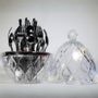 Crystal ware - Egg:L'ambrosia 24-Piece Silverware Set In A Crystal Chest - ARCAICO