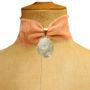 Bijoux - Choker Velours de soie rose - Locket - FASCINATO
