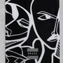 Tissus pour extérieurs - Coussin d'extérieur Black Elongi 45 x 45 - Design by BRASS - ARTDECORIS