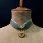 Jewelry - Necklace Benvolio - Choker in green velvet - FASCINATO