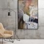 Aménagements pour bureau - «Impression» Série de peintures abstraites texturées faites à la main - MATISS ART STUDIO