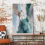Office design and planning - « Coast » Series of handmade textured abstract paintings - MATISS ART STUDIO