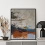 Office design and planning - « Flight » Series of handmade textured abstract paintings - MATISS ART STUDIO
