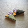 Chaussettes - JAPAN MADE Reversible room shoes / Melange Shaggy × Quilting Boa - MERIPPA
