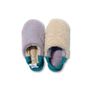 Chaussettes - JAPAN MADE Reversible room shoes / Melange Shaggy × Quilting Boa - MERIPPA