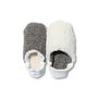 Chaussettes - JAPAN MADE Reversible room shoes / Hopping Nep Tweed × Sheep Boa - MERIPPA