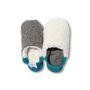 Chaussettes - JAPAN MADE Reversible room shoes / Hopping Nep Tweed × Sheep Boa - MERIPPA