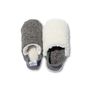 Chaussettes - JAPAN MADE Reversible room shoes / Hopping Nep Tweed × Sheep Boa - MERIPPA