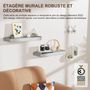 Etagères - KAPANOU Étagères Mural Rangement AAA05-Grey - KAPANOU