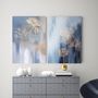 Office design and planning - « Thinness » Series of handmade textured abstract paintings - MATISS ART STUDIO