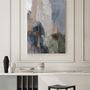 Office design and planning - “Mist” - Series of handmade textured abstract paintings - MATISS ART STUDIO