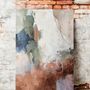 Office design and planning - “Mist” - Series of handmade textured abstract paintings - MATISS ART STUDIO