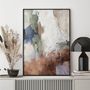 Office design and planning - “Mist” - Series of handmade textured abstract paintings - MATISS ART STUDIO