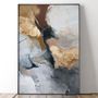 Office design and planning - « Desert » Series of handmade textured abstract paintings - MATISS ART STUDIO