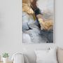 Office design and planning - « Desert » Series of handmade textured abstract paintings - MATISS ART STUDIO