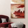 Aménagements pour bureau - « Estuary » Série de peintures abstraites texturées faites à la main - MATISS ART STUDIO