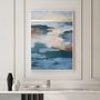 Aménagements pour bureau - « Estuary » Série de peintures abstraites texturées faites à la main - MATISS ART STUDIO