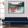 Office design and planning - « North » Series of handmade textured abstract paintings - MATISS ART STUDIO