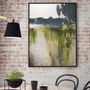 Office design and planning - « North » Series of handmade textured abstract paintings - MATISS ART STUDIO