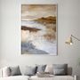 Office design and planning - « Calabria » Series of handmade textured abstract paintings - MATISS ART STUDIO