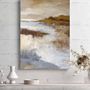 Aménagements pour bureau - « Calabria » Série de peintures abstraites texturées faites à la main - MATISS ART STUDIO