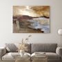 Aménagements pour bureau - « Calabria » Série de peintures abstraites texturées faites à la main - MATISS ART STUDIO