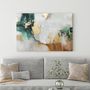 Office design and planning - « Green Avalanche» Series of handmade textured abstract paintings - MATISS ART STUDIO